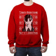 Christmas Wednesday  - Crew Neck Sweatshirt Crew Neck Sweatshirt RIPT Apparel Small / Red