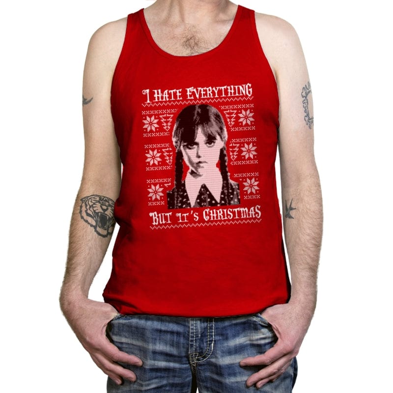 Christmas Wednesday  - Tanktop Tanktop RIPT Apparel X-Small / Red