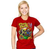 Chuck Charms - Womens T-Shirts RIPT Apparel Small / Red