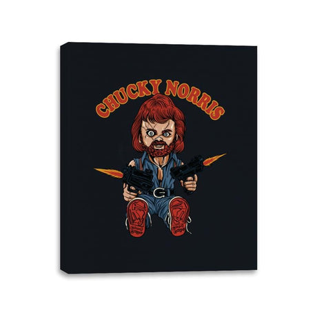 Chucky Norris - Shirt Club - Canvas Wraps Canvas Wraps RIPT Apparel 11x14 / Black
