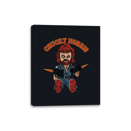 Chucky Norris - Shirt Club - Canvas Wraps Canvas Wraps RIPT Apparel 8x10 / Black