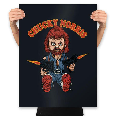 Chucky Norris - Shirt Club - Prints Posters RIPT Apparel 18x24 / Black
