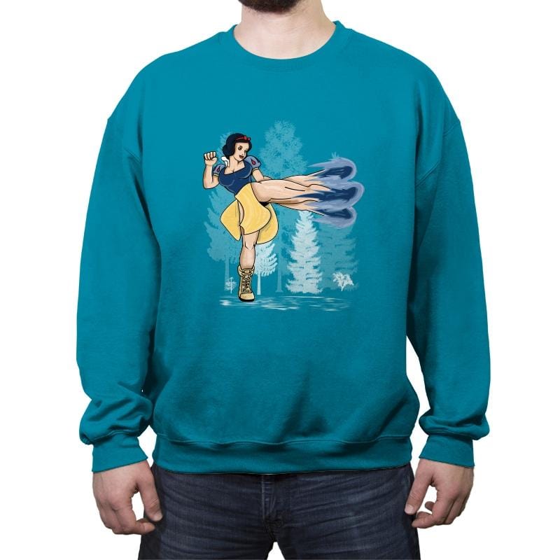 Chun White - Crew Neck Sweatshirt Crew Neck Sweatshirt RIPT Apparel Small / Antique Sapphire