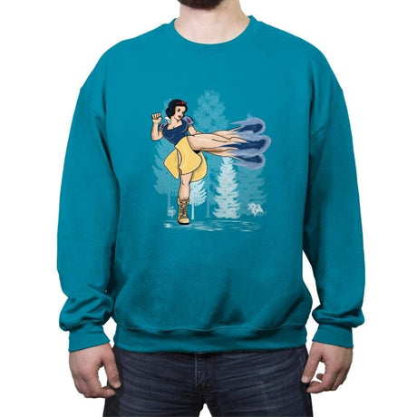 Chun White - Crew Neck Sweatshirt Crew Neck Sweatshirt RIPT Apparel Small / Antique Sapphire