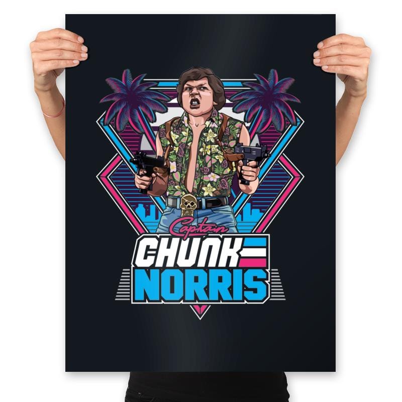 Chunk Norris - Prints Posters RIPT Apparel 18x24 / Black