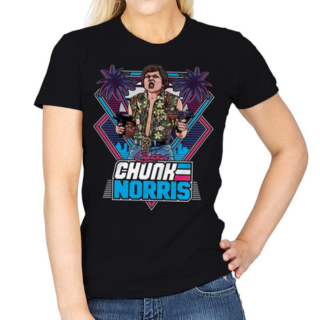 Chunk Norris - Womens T-Shirts RIPT Apparel Small / Black