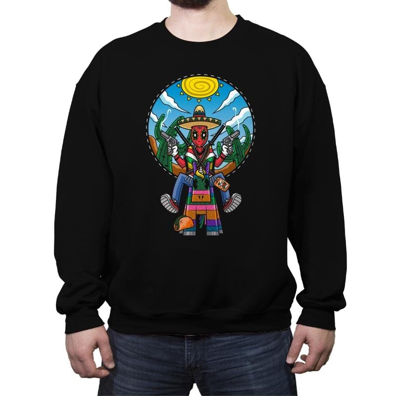 Cinco de Mayo Merc - Crew Neck Sweatshirt Crew Neck Sweatshirt RIPT Apparel Small / Black