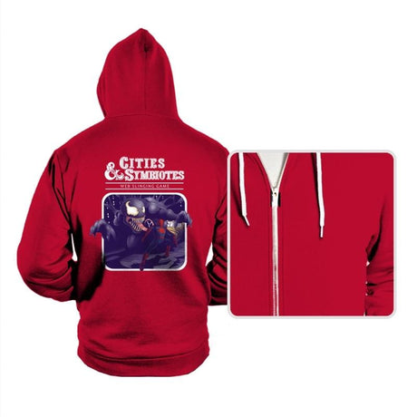 Cities & Symbiotes - Hoodies Hoodies RIPT Apparel Small / Red