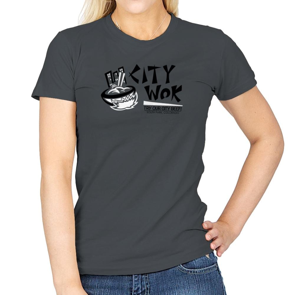 City Wok Exclusive - Womens T-Shirts RIPT Apparel Small / Charcoal
