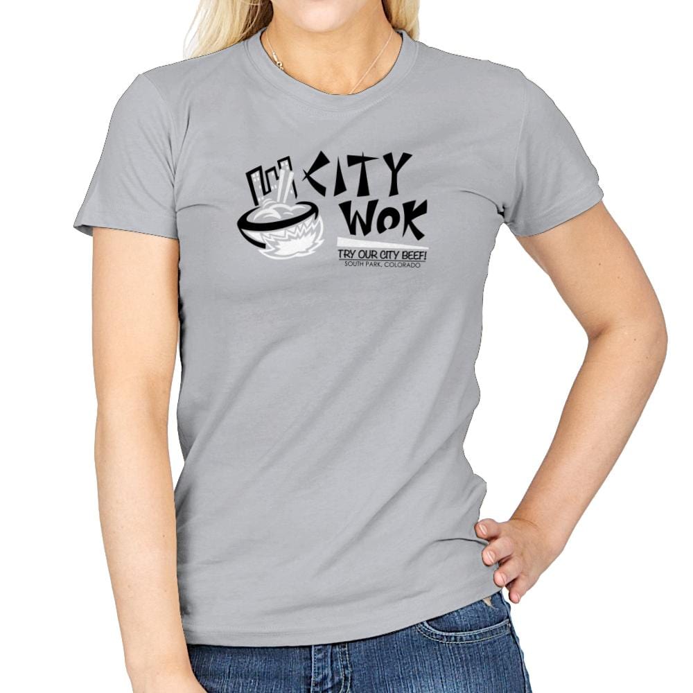 City Wok Exclusive - Womens T-Shirts RIPT Apparel Small / Sport Grey