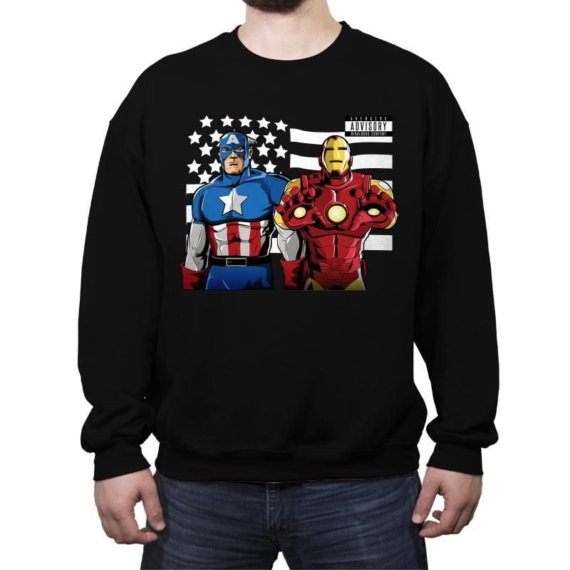 Civil War Junction - Crew Neck Sweatshirt Crew Neck Sweatshirt RIPT Apparel Small / Black