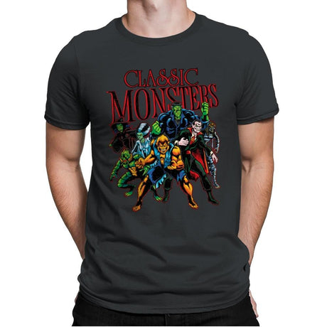 Classic Monsters - Mens Premium T-Shirts RIPT Apparel Small / Heavy Metal