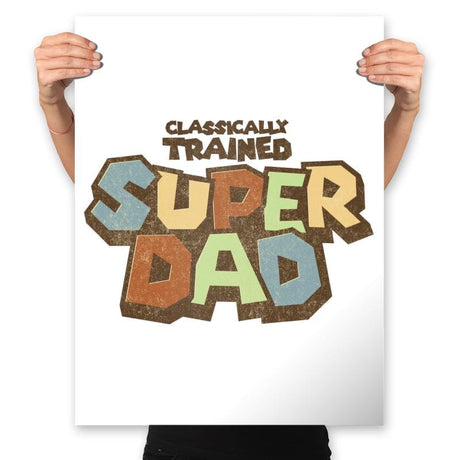 Classically Trained Dad - Prints Posters RIPT Apparel 18x24 / White