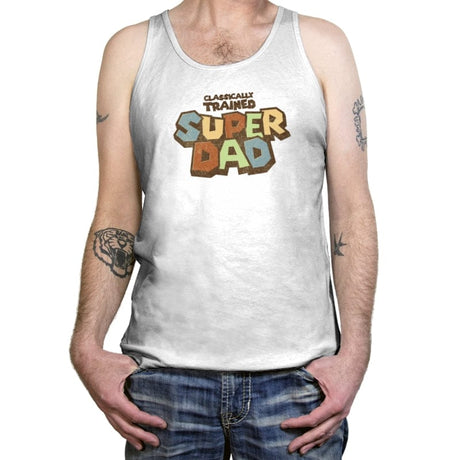 Classically Trained Dad - Tanktop Tanktop RIPT Apparel X-Small / White