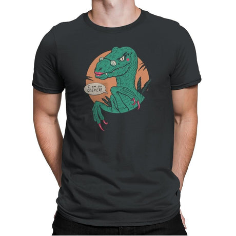 Clever Clever Girl - Mens Premium T-Shirts RIPT Apparel Small / Heavy Metal
