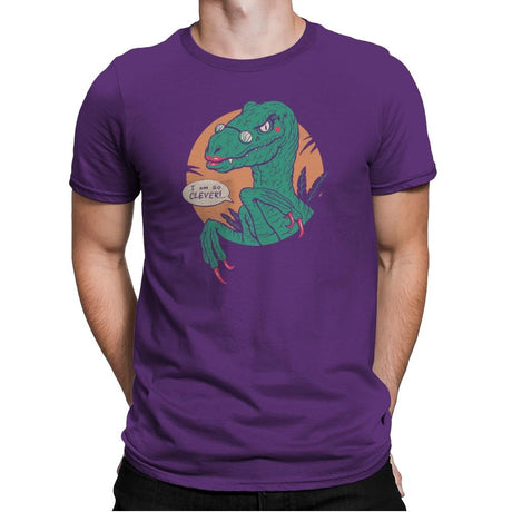 Clever Clever Girl - Mens Premium T-Shirts RIPT Apparel Small / Purple Rush