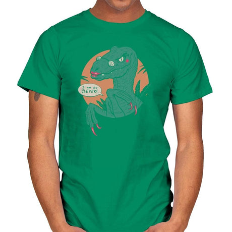 Clever Clever Girl - Mens T-Shirts RIPT Apparel Small / Kelly Green