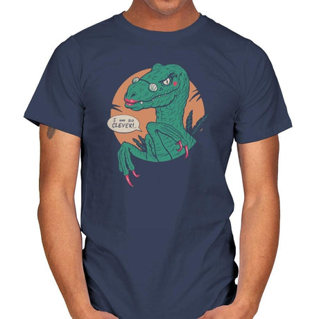 Clever Clever Girl - Mens T-Shirts RIPT Apparel Small / Navy