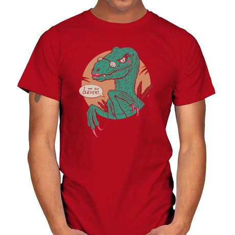Clever Clever Girl - Mens T-Shirts RIPT Apparel Small / Red