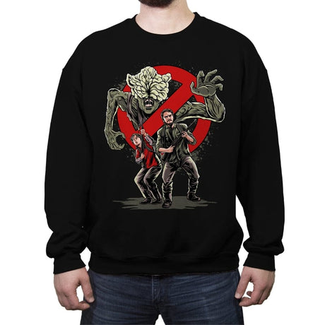 Clicker Buster - Crew Neck Sweatshirt Crew Neck Sweatshirt RIPT Apparel Small / Black