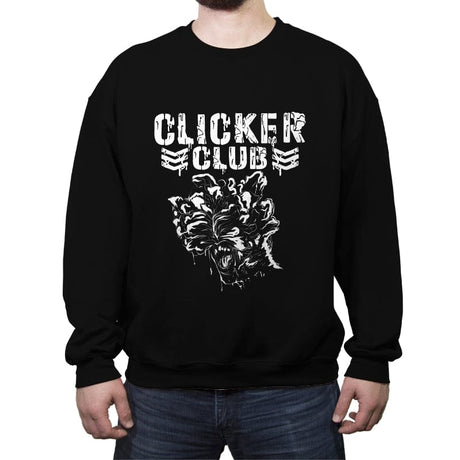 Clicker Club - Crew Neck Sweatshirt Crew Neck Sweatshirt RIPT Apparel Small / Black