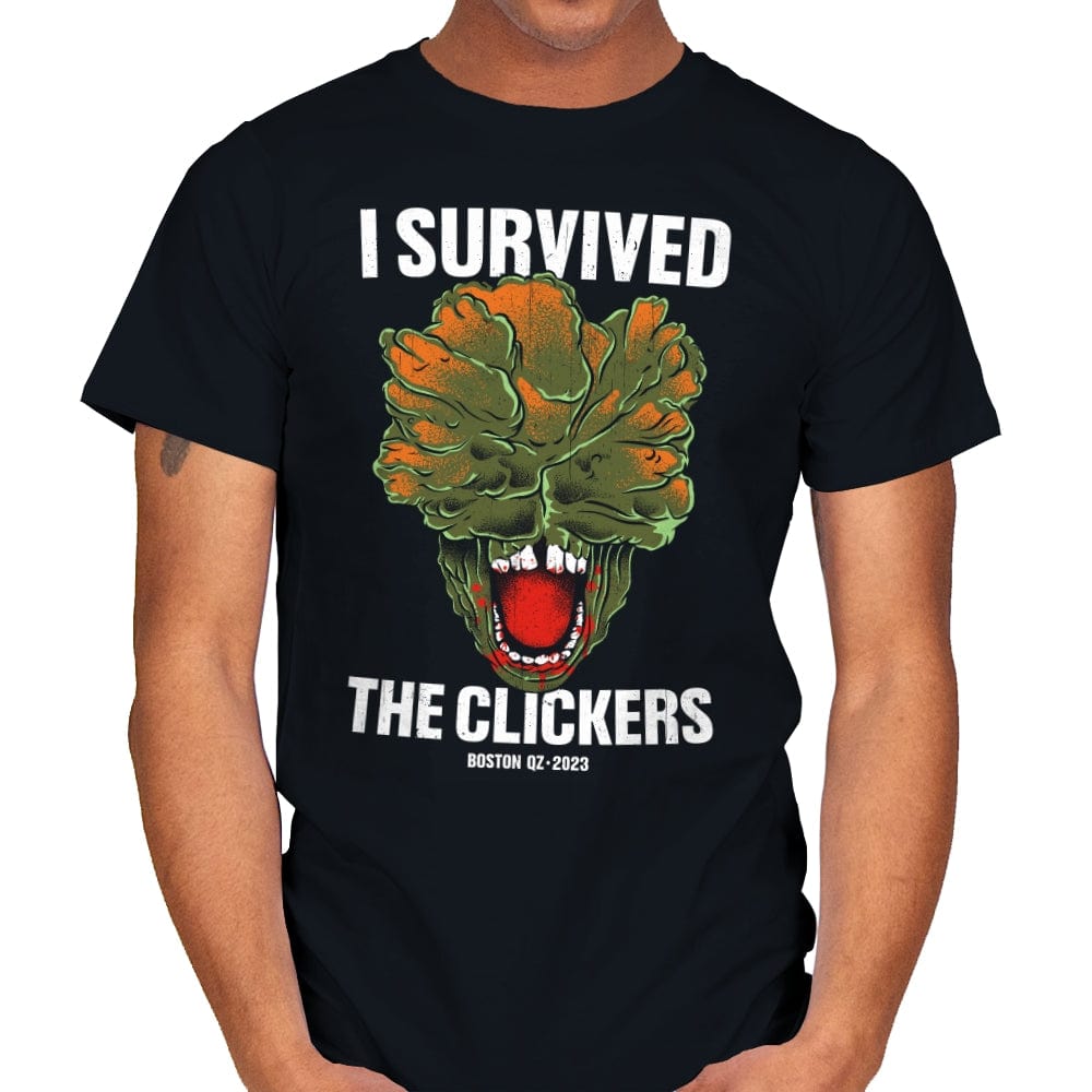 Clicker Survivor - Mens T-Shirts RIPT Apparel Small / Black