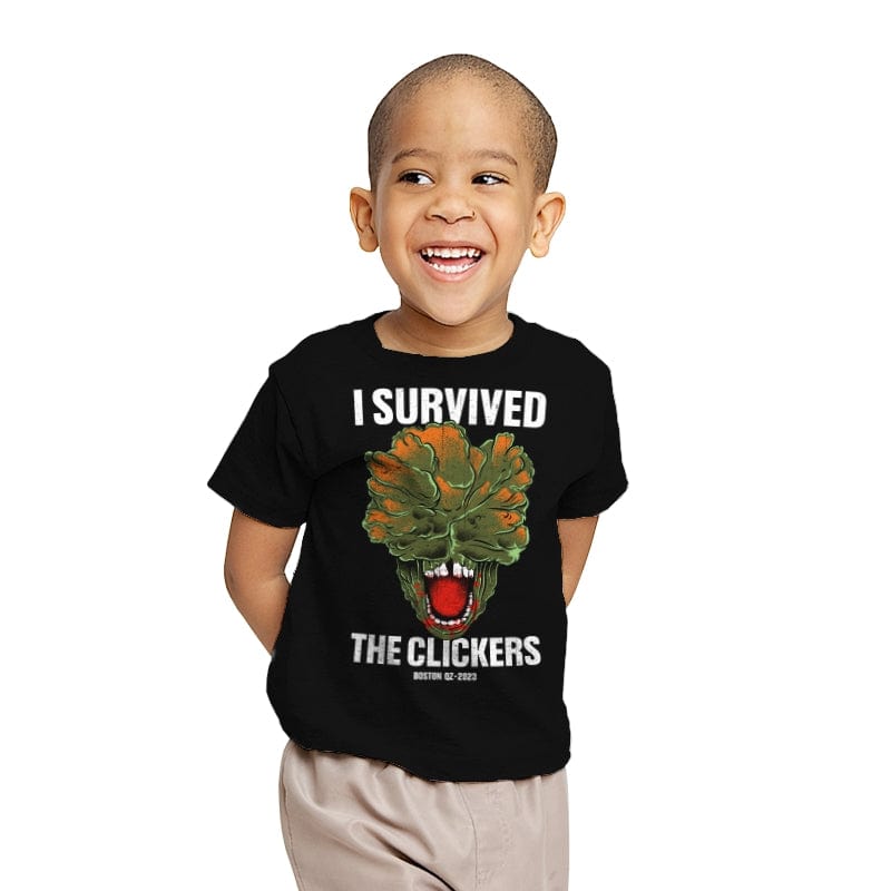 Clicker Survivor - Youth T-Shirts RIPT Apparel X-small / Black