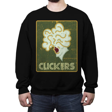 Clickers - Crew Neck Sweatshirt Crew Neck Sweatshirt RIPT Apparel Small / Black