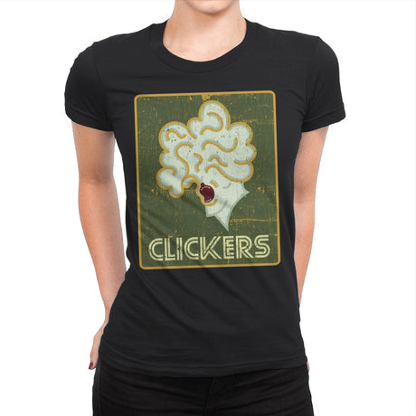 Clickers - Womens Premium T-Shirts RIPT Apparel Small / Black
