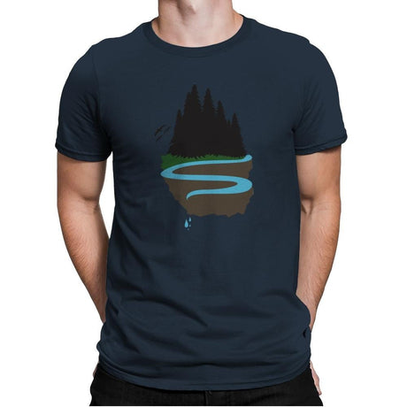 Cliffside Paradise Exclusive - Mens Premium T-Shirts RIPT Apparel Small / Indigo