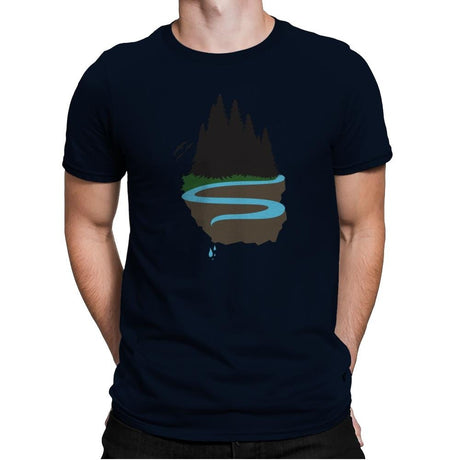 Cliffside Paradise Exclusive - Mens Premium T-Shirts RIPT Apparel Small / Midnight Navy