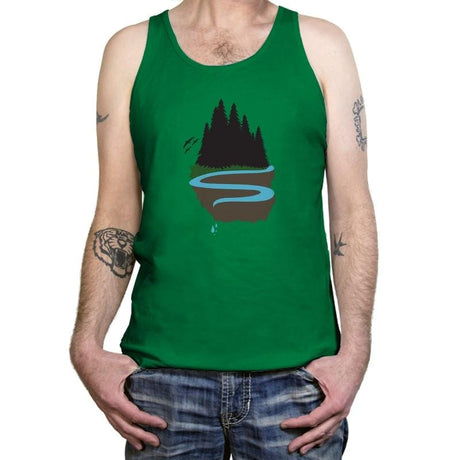 Cliffside Paradise Exclusive - Tanktop Tanktop RIPT Apparel X-Small / Kelly