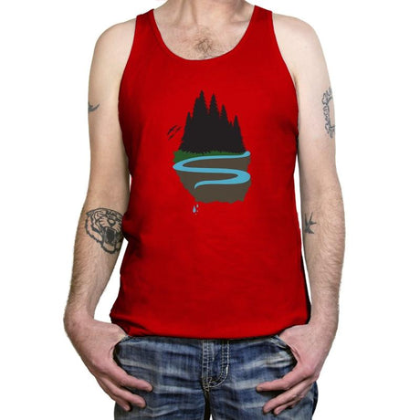 Cliffside Paradise Exclusive - Tanktop Tanktop RIPT Apparel X-Small / Red