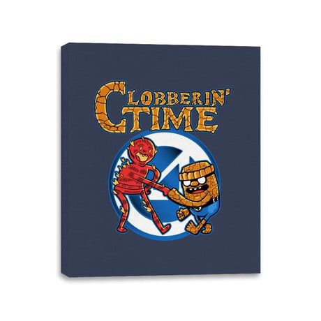 Clobberin Time - Canvas Wraps Canvas Wraps RIPT Apparel 11x14 / Navy