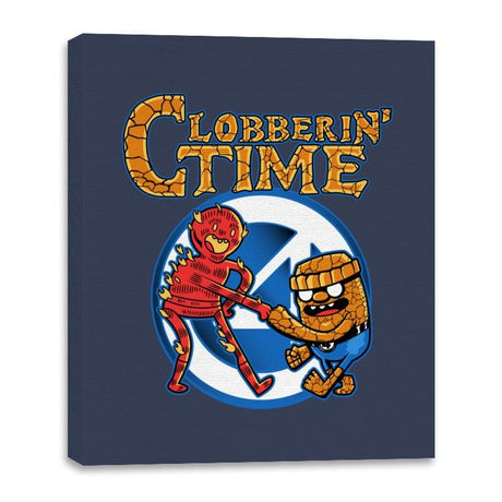 Clobberin Time - Canvas Wraps Canvas Wraps RIPT Apparel 16x20 / Navy
