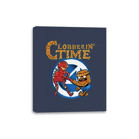 Clobberin Time - Canvas Wraps Canvas Wraps RIPT Apparel 8x10 / Navy
