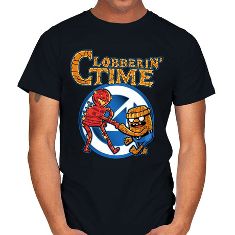 Clobberin Time - Mens T-Shirts RIPT Apparel Small / Black