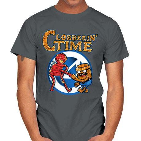 Clobberin Time - Mens T-Shirts RIPT Apparel Small / Charcoal