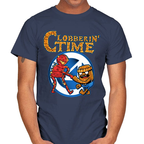 Clobberin Time - Mens T-Shirts RIPT Apparel Small / Navy