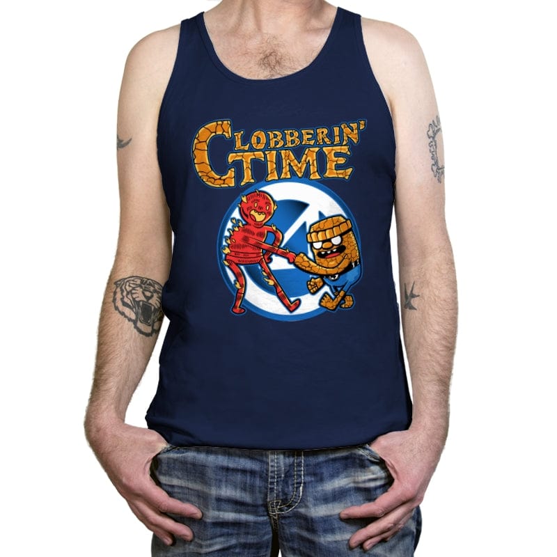 Clobberin Time - Tanktop Tanktop RIPT Apparel X-Small / Navy