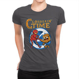 Clobberin Time - Womens Premium T-Shirts RIPT Apparel Small / Heavy Metal