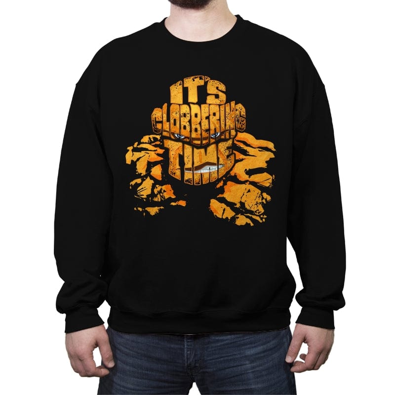Clobbering Type - Crew Neck Sweatshirt Crew Neck Sweatshirt RIPT Apparel Small / Black