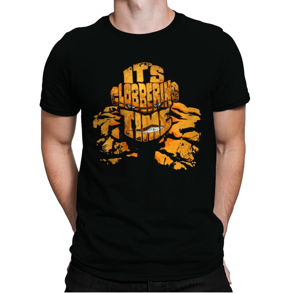 Clobbering Type - Mens Premium T-Shirts RIPT Apparel Small / Black