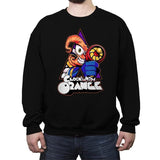 Clockworm Orange - Crew Neck Sweatshirt Crew Neck Sweatshirt RIPT Apparel Small / Black