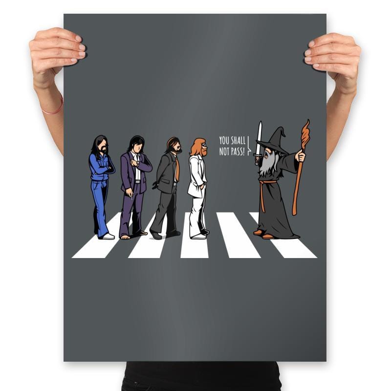 Closed Road - Prints Posters RIPT Apparel 18x24 / Charcoal