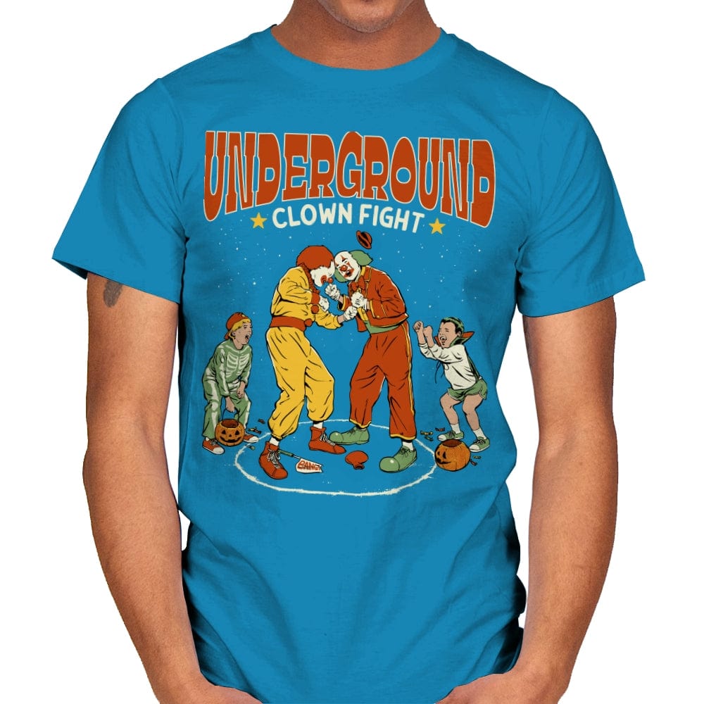 Clown Fight - Mens T-Shirts RIPT Apparel Small / Sapphire