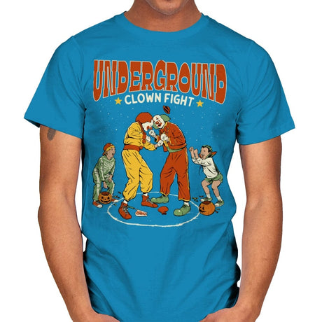 Clown Fight - Mens T-Shirts RIPT Apparel Small / Sapphire