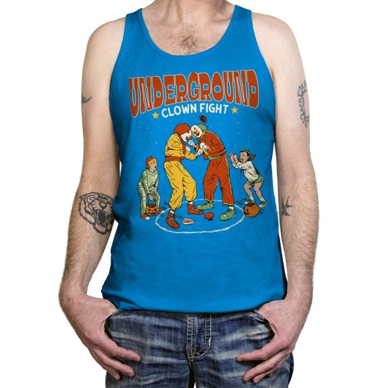 Clown Fight - Tanktop Tanktop RIPT Apparel X-Small / Teal