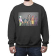 Clown Line Up - Crew Neck Sweatshirt Crew Neck Sweatshirt RIPT Apparel Small / Charcoal