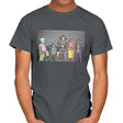 Clown Line Up - Mens T-Shirts RIPT Apparel Small / Charcoal